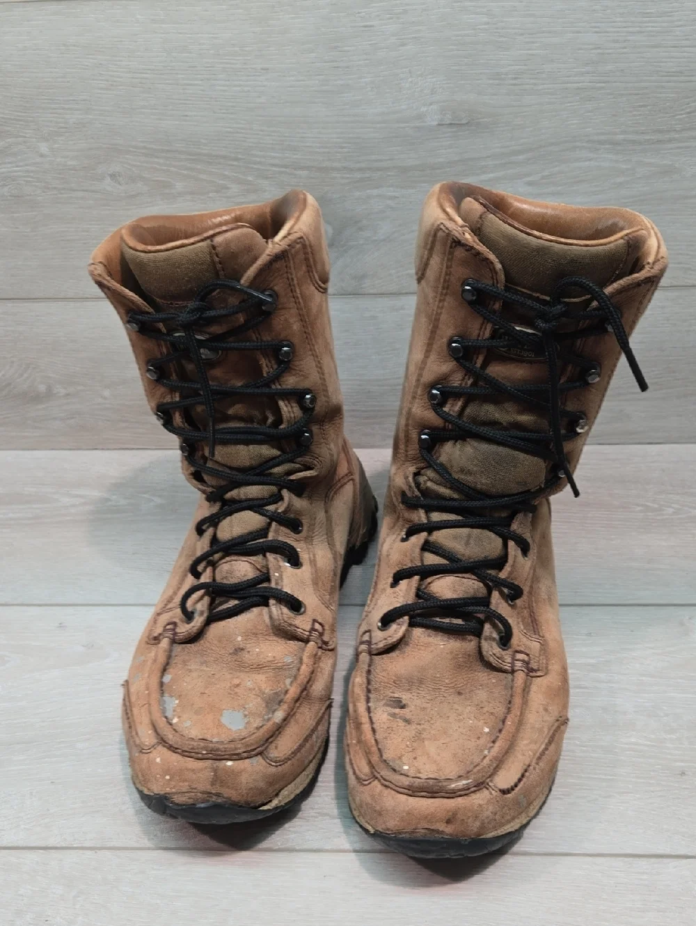 Chippewa Mens Soft Toe Leather Lace-Up Work Boots Shoes HighTop 11.5W Sneakers